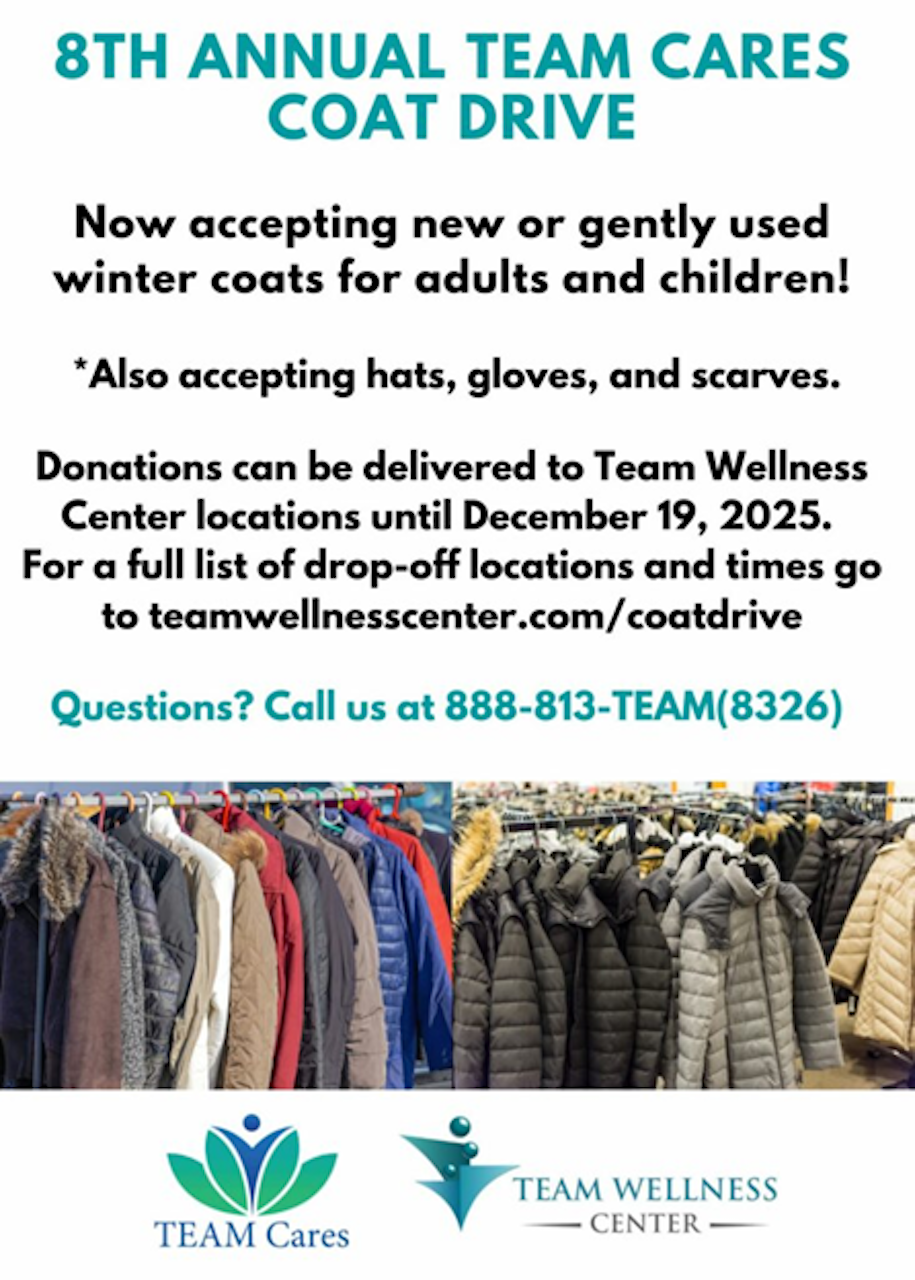 Team Wellness Center 8th Annual Coat Drive 