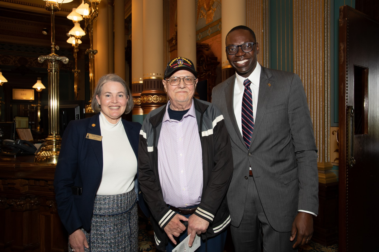 Sen Shink Joined By Jackson County Vietnam Veteran Purple Heart