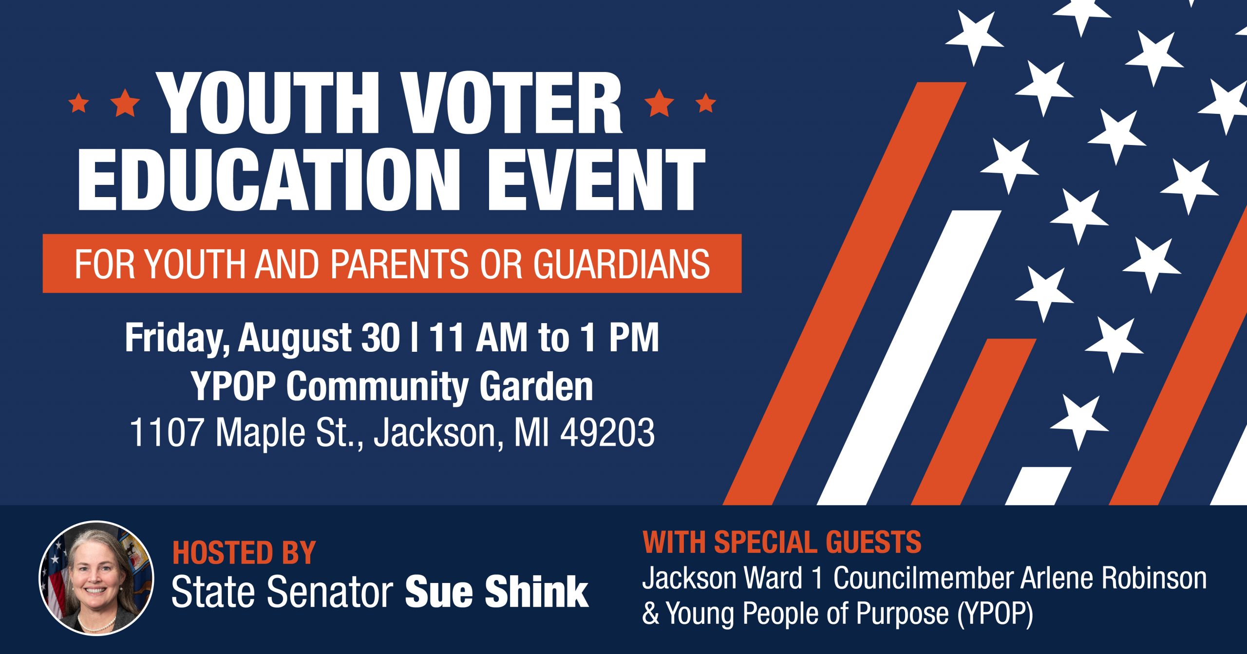 Youth Voter Education Event graphic