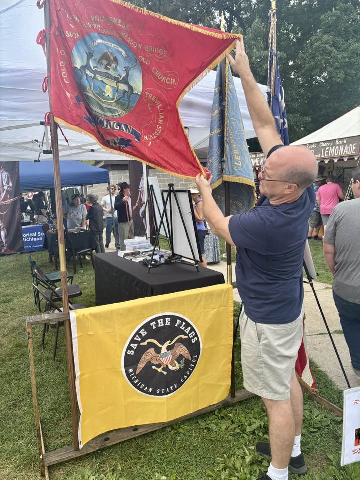 Flag Tribute at Civil War Muster