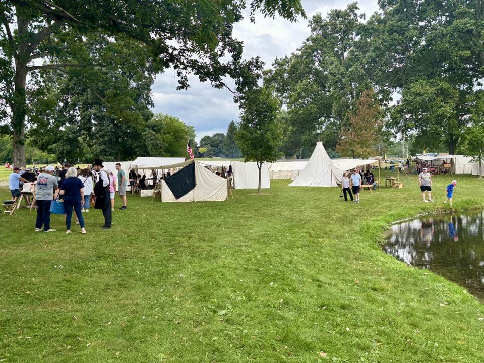 Flag Tribute at Civil War Muster