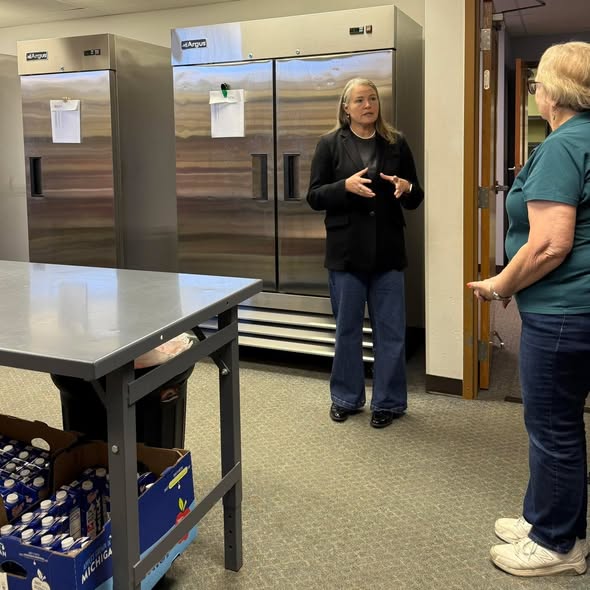 I was grateful to tour the Immanuel Lutheran Church food pantry, which has operated weekly for 22 years.