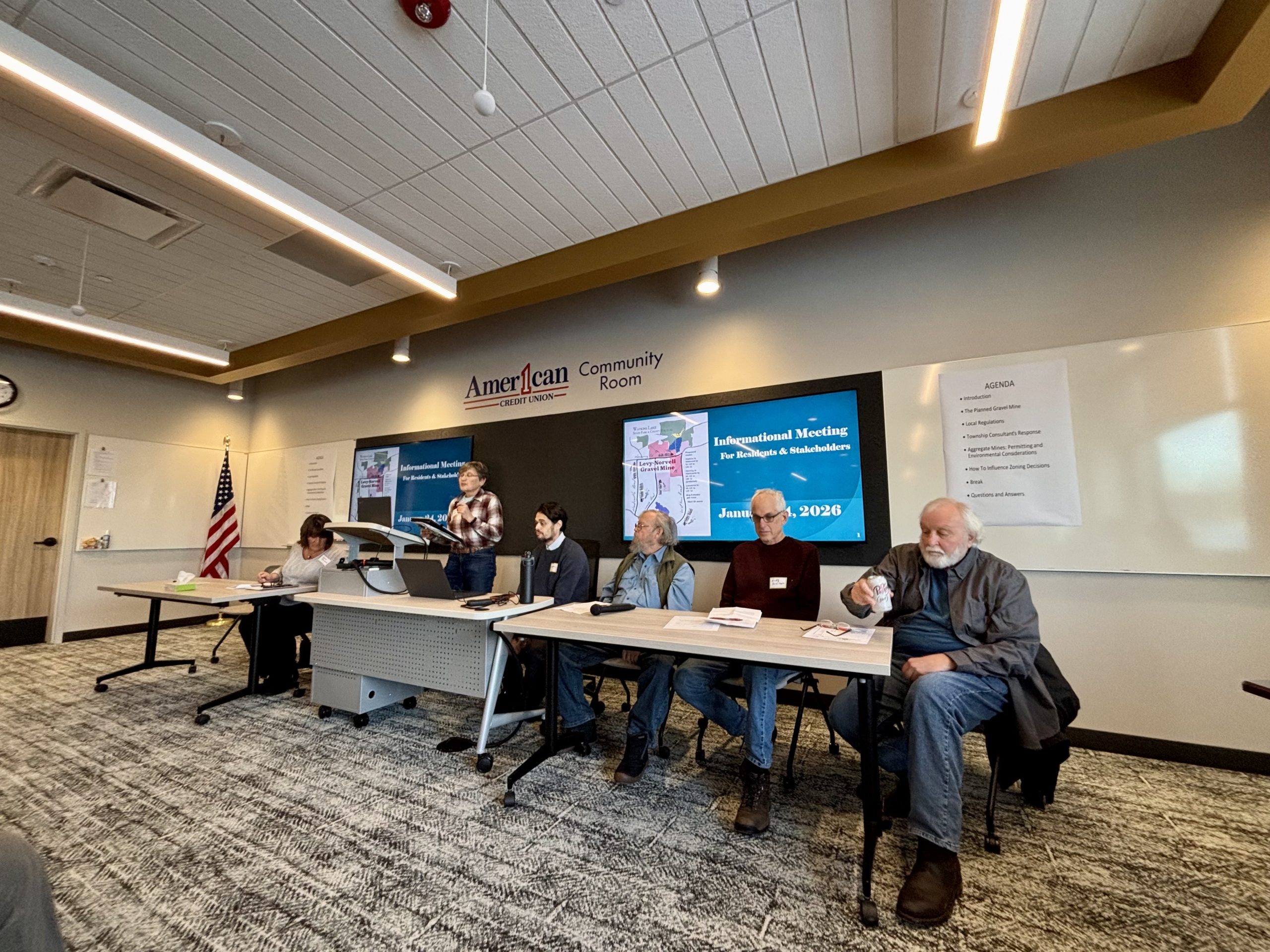 I attended a community discussion led by Irish Hills Concerned Citizens in Brooklyn, and listened to the concerns of residents about a proposed gravel mine. 