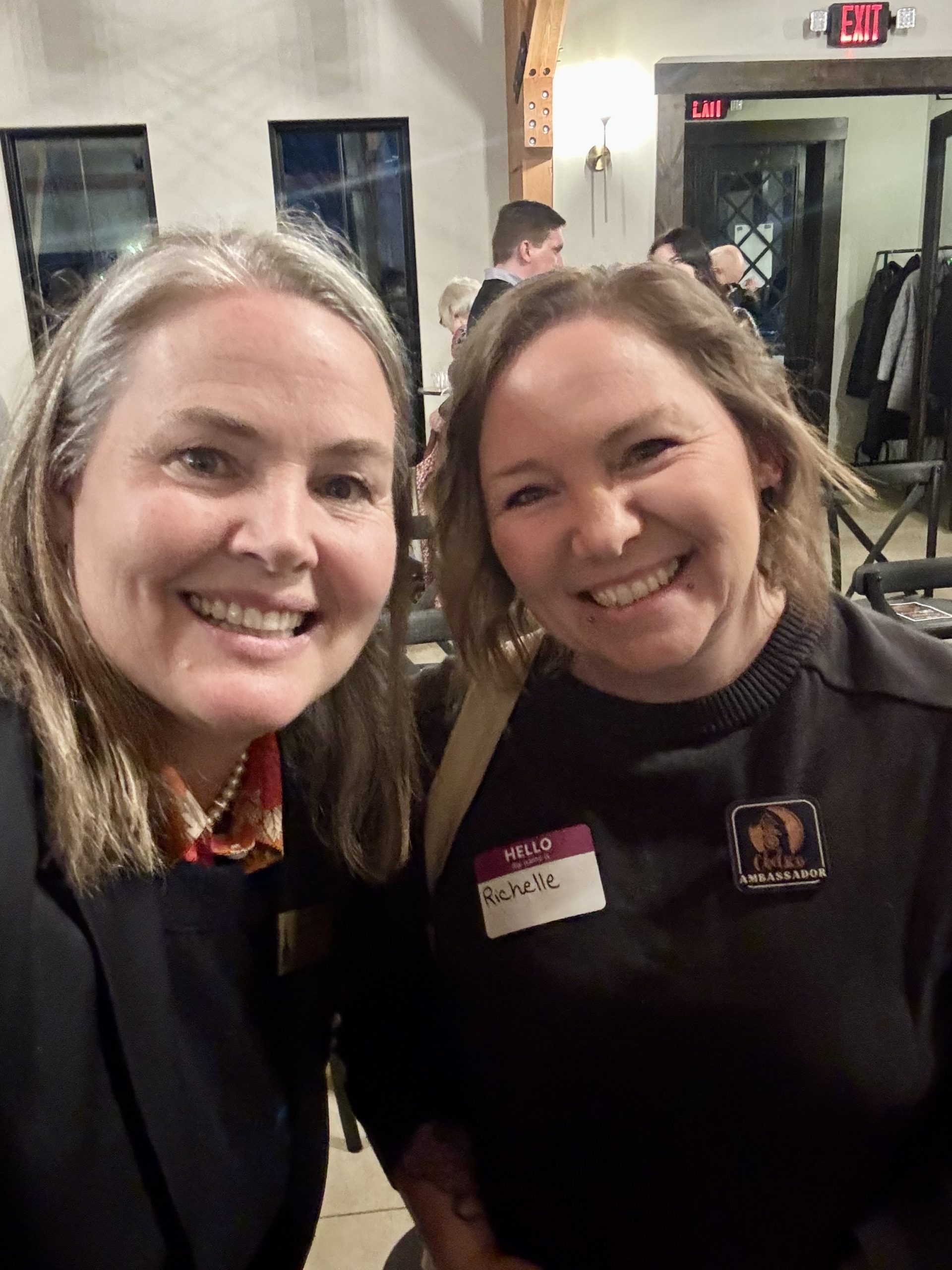 Sen Shink with Richelle from the Chelsea Chamber of Commerce