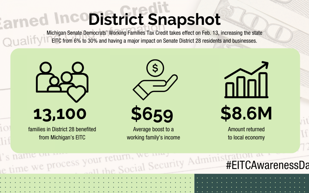 On EITC Awareness Day, Sen. Singh Celebrates Five-Time Increase of State Credit for Struggling Families 