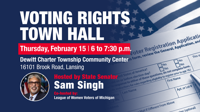 Join Me for a Voting Rights Town Hall!