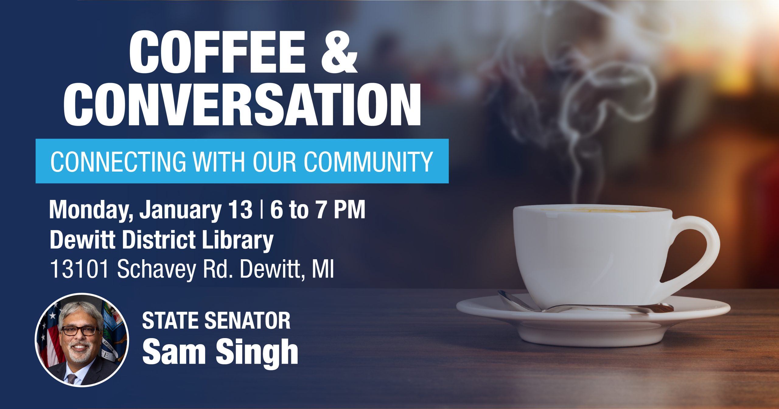 Senator Singh Coffee & Conversation