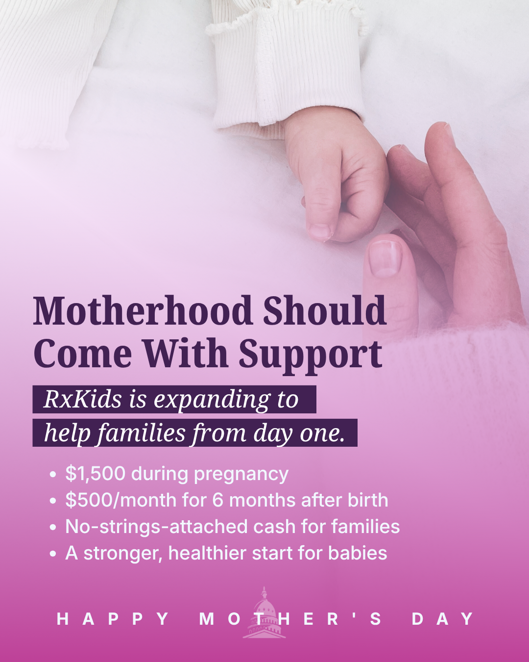 Motherhood should come with support. RxKids is expanding to help families from day one