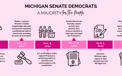 Recognizing Roe v. Wade’s 51st Anniversary and Senate Democrats’ Fight — and Wins — for Reproductive Rights in Michigan 