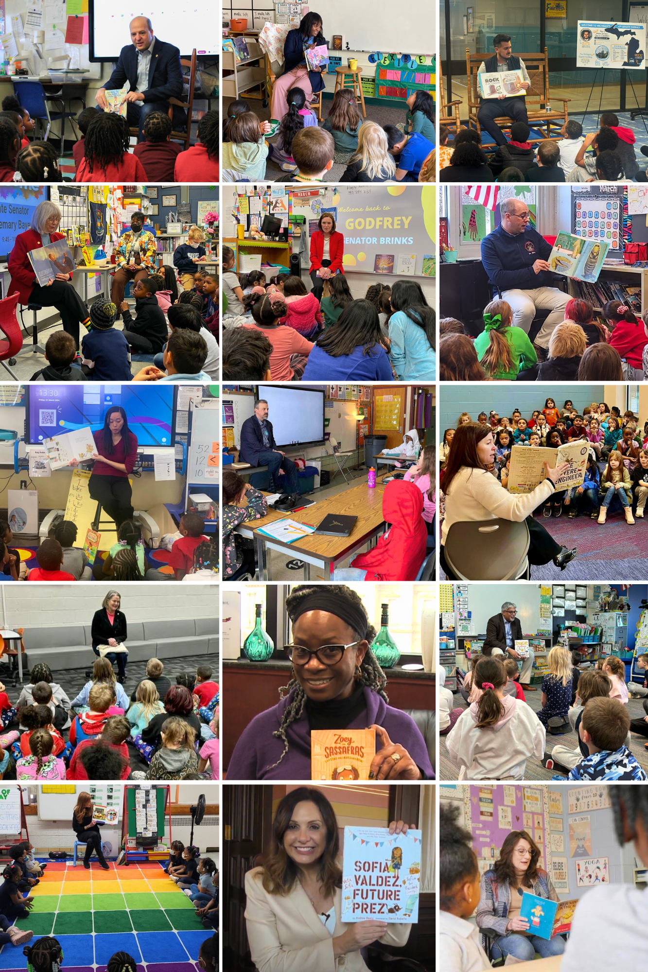 Our Senate Majority for the People visited elementary classrooms across Michigan to help foster a love of reading in young Michiganders during Reading Month. Senators also discussed their work in the Legislature and fielded questions about state government.