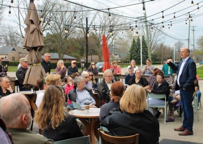 Sen Hertel at a Community Conversation in St. Clair Shores