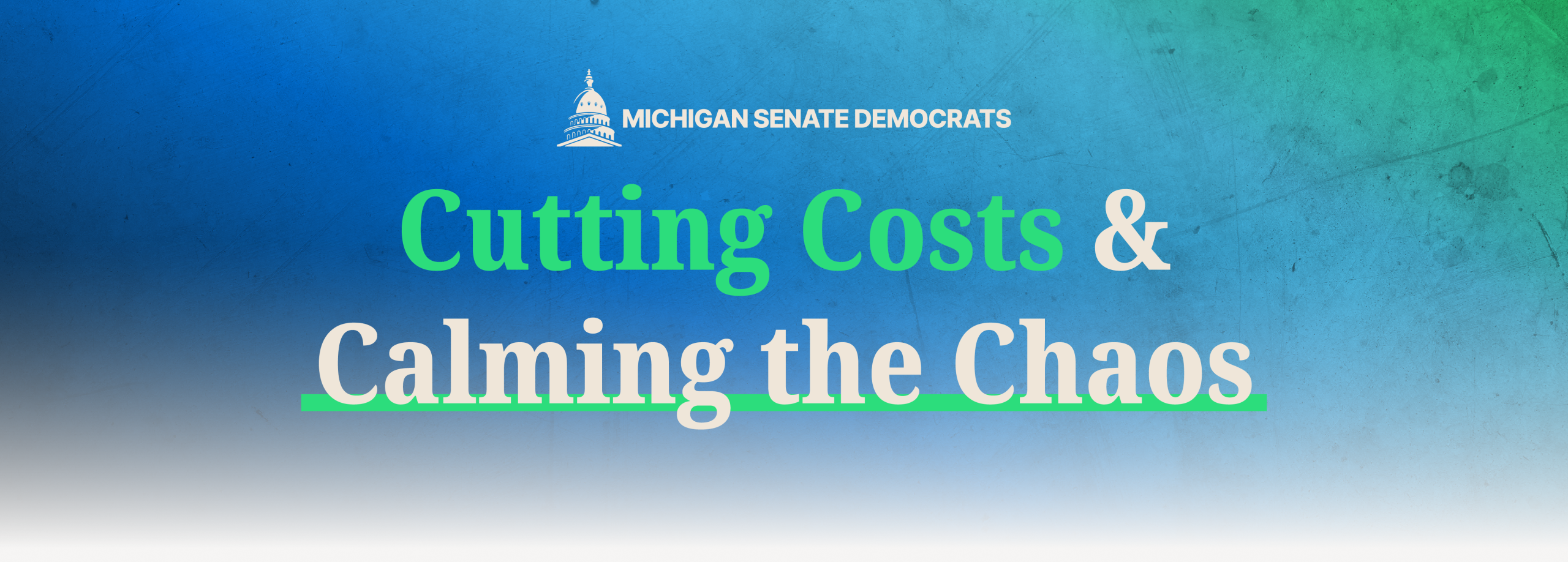 Michigan Senate Demcorats Cutting Costs and Calming the Chaos
